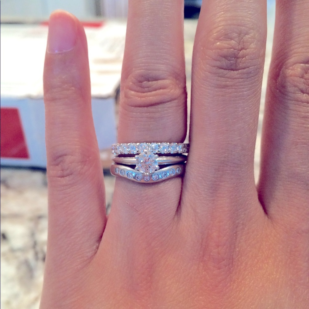 Authentic Tiffany & Co. Curved Wedding Band
